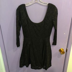Lace Scoop Neck Dress
